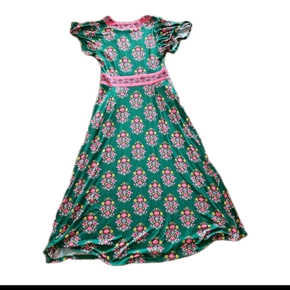 Boden Women's Green Ellie Maxi Floral Garden Party Colorful Tea Dress 4P - Picture 11 of 16